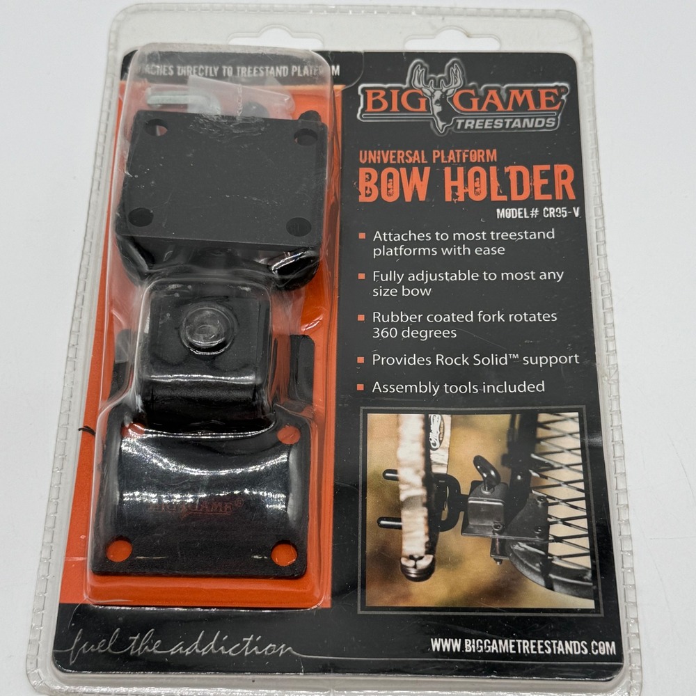 Big Game Treestands Universal Platform Bow Holder Tree Stand Mount CR35-V New